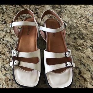 Naot white sandals